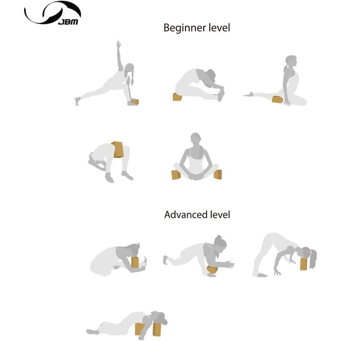 Упаковки з ремінцем, Пробкові блоки для йоги Коркові блоки для йоги Коркові стретч-блоки Набір з 2 пробкових блоків для йоги Стретч блок 2 комплект Пробковий кубик для йоги Стретч-блок для шпагату, блоки для розтяжки Корк, 2