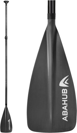Дитяче SUP весло Abahub, алюмінієве, 140-178 см, регульоване, для сапборду, сіре/бірюзове, пластикова лопать