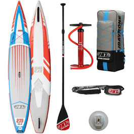 ДЖБАЙ. Надувне весло Zone Rush CJ Racing SUP Stand Up з аксесуарами 380x715 см - 12'6''x28''x6''