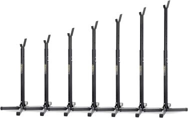 Marbo Sport стійки для присідань з довгою штангою SG-10, пара, регульовані, для силових тренувань, фітнесу, чорні