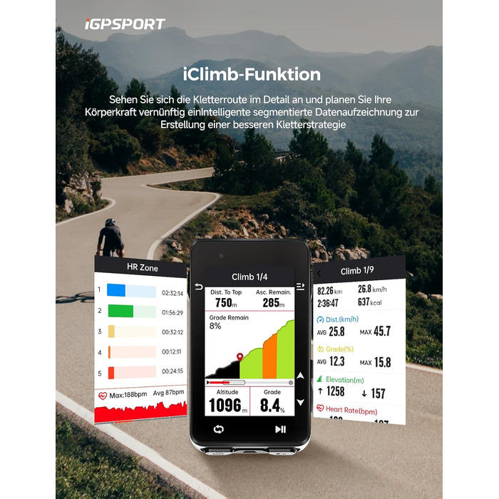 Велокомп'ютер iGPSPORT iGS630S GPS, 2.8'', 16 ГБ, BLE5.0/ANT, IPX7