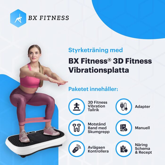 Вібраційна плита Powerplate для дому (біла), 3D