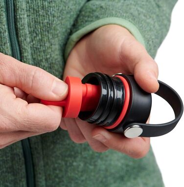 Термобутилка HYDRO FLASK 621 мл з трубочкою, вакуумна, нержавіюча сталь, герметична, для гарячих і холодних напоїв, BPA-free, Seagrass