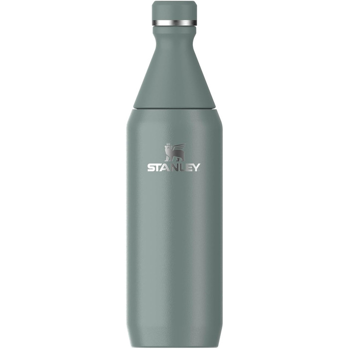 Термос пляшка Stanley All Day Slim 0.6 л, нержавіюча сталь, зберігає холод до 11 годин, BPA Free, герметична, для води, мийка в посудомийці, Shale