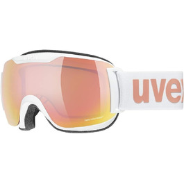 Лижні окуляри Uvex Unisex Downhill 2000 S Cv (1 упаковка) один розмір білий/рожево-помаранчевий