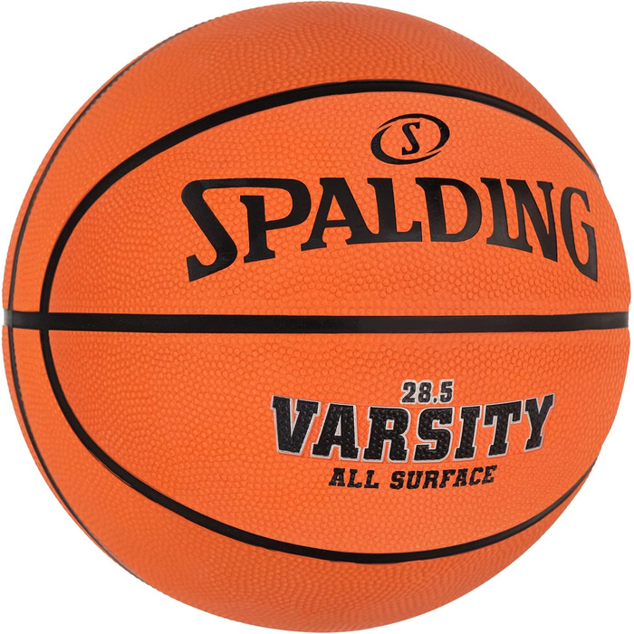 Баскетбольний м'яч на відкритому повітрі Spalding Varsity офіційний розмір 7, 29.5 (версія 2022, середній розмір 6, 28.5')