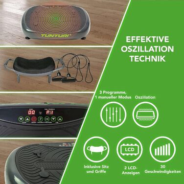 Вібраційна платформа Tunturi Cardio Fit V10/V20 з вібраціями для фітнесу