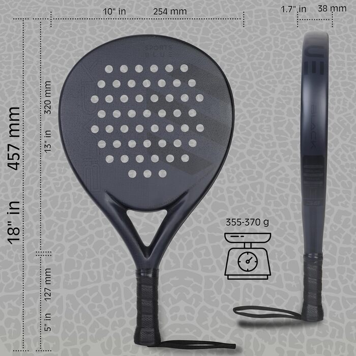 Падель ракетка SportsBlue Pro з карбоновим покриттям, серія для професіоналів