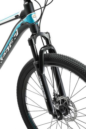 Алюмінієвий гірський велосипед BIKESTAR Hardtail Shimano 21 швидкісна передача, дискове гальмо 27,5 дюймові шини 14, 16, 18 дюймова рама Alu MTB СПРОБУЙТЕ 16-дюймовий кадр без ризику (16-дюймовий кадр, чорно-синій)