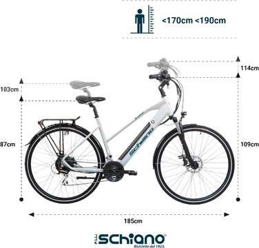 Електровелосипед E-Bike Pedelec для дорослих до 25 км/год, 28