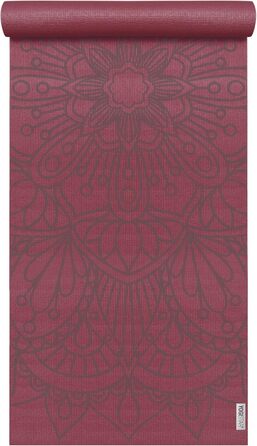 Килимок для йоги Yogistar Yogimat Basic - Колекція творів мистецтва - Lotus Mandala Bordeaux