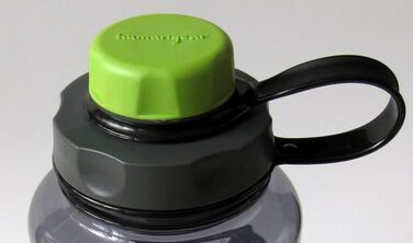 Пляшка Nalgene Everyday Wideneck 1 л, прозора, зелена 'capCAP'