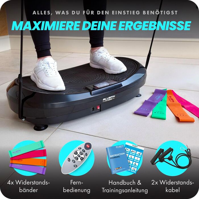 Вібраційна платформа Bluefin Fitness 3D для всього тіла, з подвійним мотором, тренажер для домашнього фітнесу