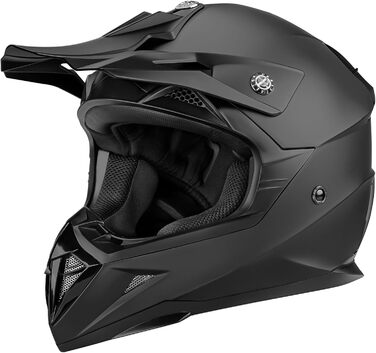 Мотокросовий шолом Yema YM-915 Fullface для ендуро, даунхілу, квадроцикла, MTB, BMX, сертифікат ECE, для дорослих чоловіків та жінок (M)