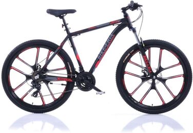 Гірський велосипед MTB Hardtail ALU Bike, 21 швидкість, Zoom 23 Cross (чорно-червоний, 20), 27,5