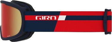 Гірськолижні окуляри Giro Roam чоловічі, жіночі та підліткові окуляри для сноуборду 2 лінзи в комплекті Проти запотівання OTG (через окуляри) Червоний Опівнічний подіум/Янтарний Скарлет Бурштиновий Скарлет