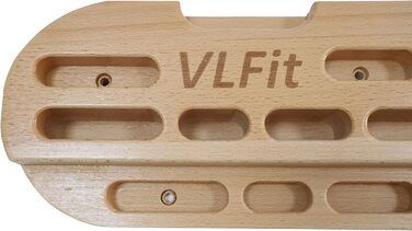 Тренувальна дошка VLFit Hangboard, гриф з глечиками, гвинти