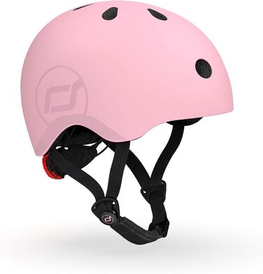 Дитячий шолом Scoot and Ride з регульованими ремінцями, матовий, розміри S/M, LED-світло, м'яка флісова підкладка