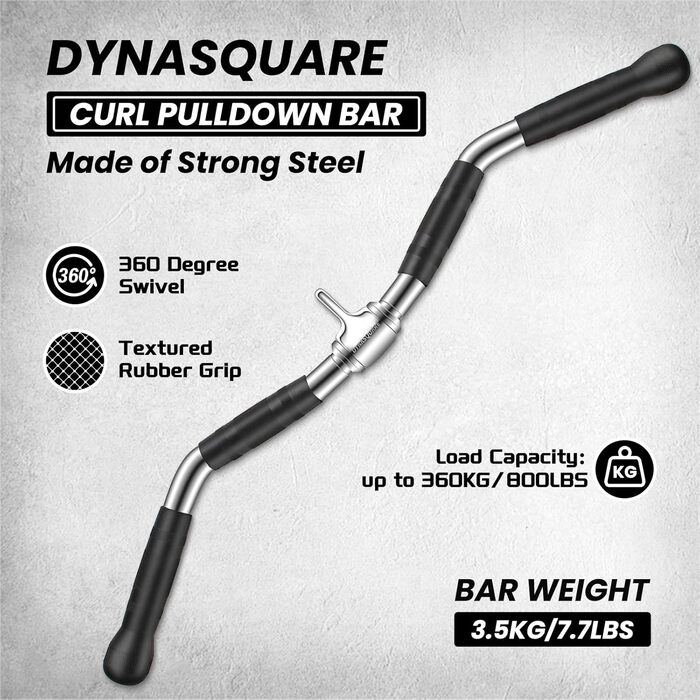 Насадки для тяги Lat Pulldown Combo, аксесуари для тренажерів з грифом для тяги і біцепса, сумісні з більшістю фітнес-станцій, з міцної сталі