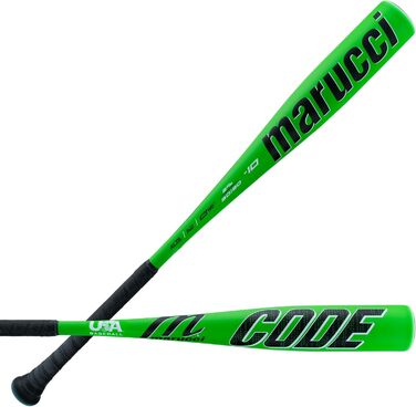 Бейсбольна бита Marucci Code для підлітків, зелена, 31 дюйм / 21 унція (алюмінієва)