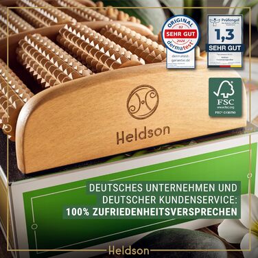 Ролик для масажу ніг HELDSON FSC100 Wood - Масажер для п'яткової шпори