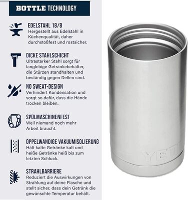 Термобутилка YETI Rambler 532 мл з кришкою HotShot, сталева, для гарячих напоїв
