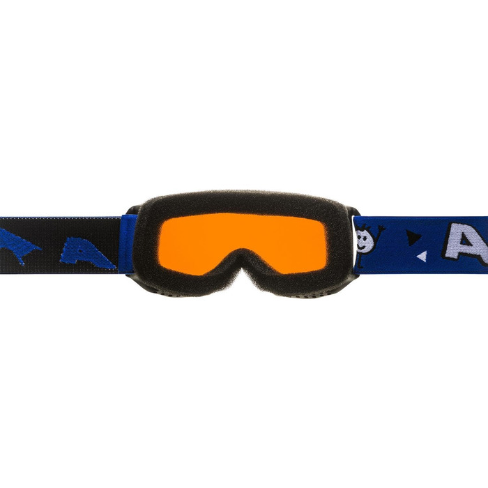 Окуляри ALPINA Kid Piney Ski Goggles, One Size, чорно-сині матові