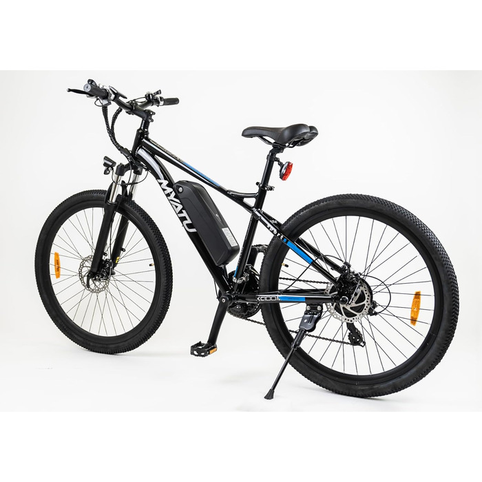 Велосипед MYATU E-Mountain 27,5 250W 48V Shimano 21-шв, чорний