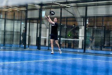 Ракетка VirtuFit Padel - Початківець/Просунутий (Чорний/Сріблястий)