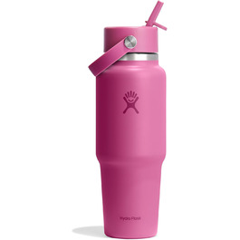 Гідрофляга Hydro Flask 946 мл – термос-пляшка з нержавіючої сталі з вакуумною ізоляцією TempShield, герметична кришка з трубочкою, Reef