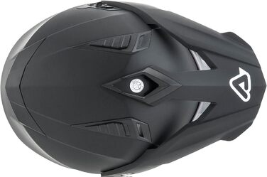 Мотоциклетний шолом Acerbis FS-606 з відкидним візором, чорний, інтеграл, розмір M