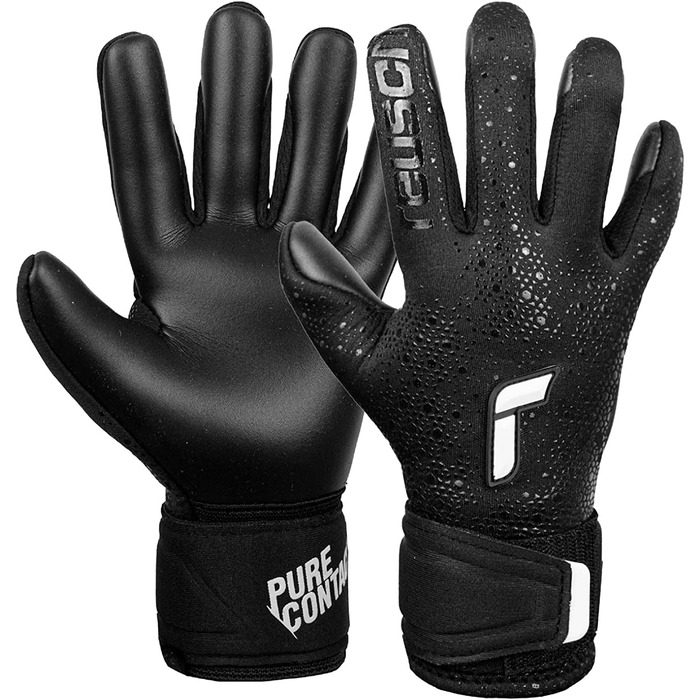 Воротарські рукавички Reusch Boys Pure Contact Junior Unisex з Grip Infinity, для футбольних рукавичок, діти 6+, чорні