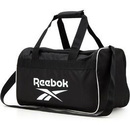Сумка-дафл Reebok Warrior II чорна з логотипом, мала, унісекс, для подорожей, спорту та ручної поклажі