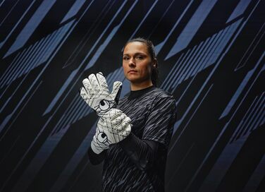 Воротарські рукавички Uhlsport Supergrip+ HN для чоловіків, професійні, латекс, чорні