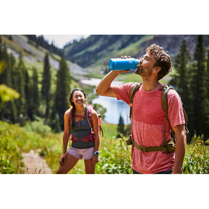 Термобутилка Hydro Flask 1134 мл, нержавіюча сталь, вакуумна ізоляція, широка горловина, герметична кришка, колір Nebel
