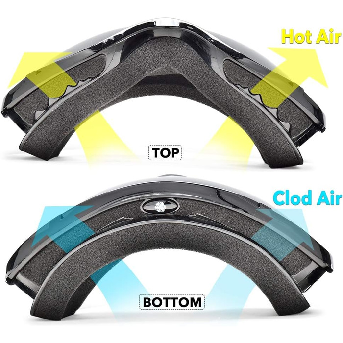Гірськолижні окуляри Snowledge Жіночі та чоловічі окуляри для сноуборду з подвійною лінзою OTG UV400 Захист проти запотівання Вітрозахисні лижні окуляри Шолом, сумісний з катанням на лижах, мотоциклах, велосипедах, ковзанах (чорний/3сірий (VLT 14), HB-167