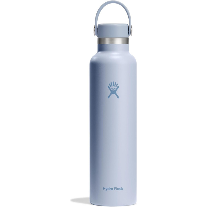 Гідрофляга HYDRO FLASK Standard Mouth 709 мл – ізольована пляшка з нержавіючої сталі, спортивна термопляшка з герметичною кришкою та ремінцем, підходить для миття в посудомийній машині – Surf