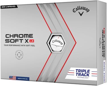 М'ячі для гольфу Callaway Chrome Soft X LS 2022