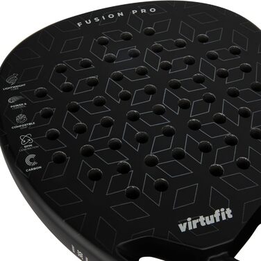 Ракетка VirtuFit Padel Fusion Pro (Чорний/Сріблястий)