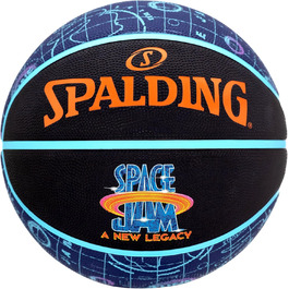 Куля для корту Spalding Space Jam Tune 84560Z Жіночі, дитячі, чоловічі баскетбольні м'ячі 84560Z7 Чорний ЄС (7 Велика Британія)