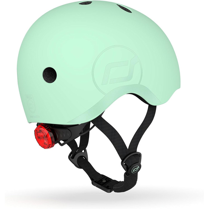 Дитячий шолом Scoot and Ride з регульованими ремінцями, матовим покриттям, LED-підсвіткою та флісовою підкладкою, розміри S/M