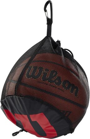 Міні-гумовий баскетбольний м'яч Wilson Unisex-Adult FIBA 3X3 (матчевий м'яч, комплект із сіткою для м'ячів)