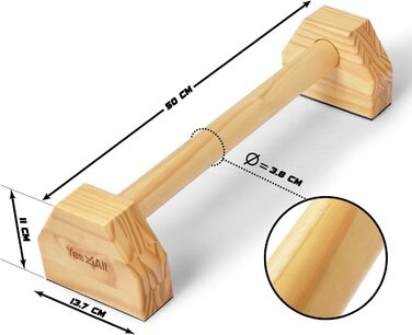 Всі ручки для віджимань, Дерев'яні/сталеві паралетки, Великі штанги для віджимання та занурення, Нековзні віджимання, Обладнання для гімнастики для приміщень та вулиці, Фітнес, Силові тренування, Bodyweight (Дерев'яні паралетки), 4