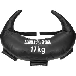 Сумка GORILLA SPORTS - штучна шкіра, чорна, 5-22,5 кг, 5 петель