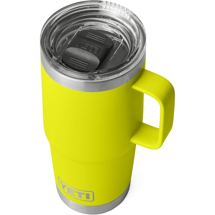 Термокружка YETI Rambler 591 мл, нержавіюча сталь, вакуумна ізоляція, кришка Stronghold, жовта
