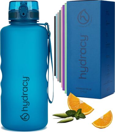Пляшка для води Hydracy з фруктовим фільтром 2 л — BPA-free, з таймерами, герметична спортивна пляшка без конденсату для спорту та активного відпочинку