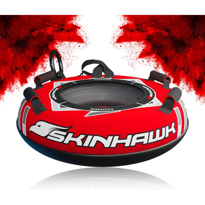 Санчата Skinhawk Premium Snow Tube (Червоні, 100 см)