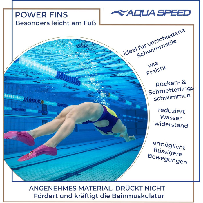 Ласти Aqua Speed Oceanic Onyx для дорослих і дітей, короткі, чорні