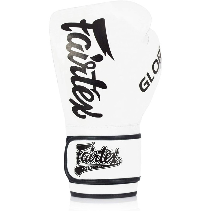 Боксерські рукавички Fairtex X Glory білі, шкіряні, 12 унцій, ручна роб.