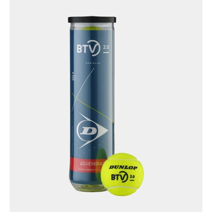 Тенісні м'ячі Dunlop BTV 2.0 - для турнірів і тренувань